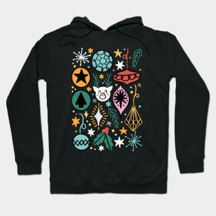 Christmas vintage ornaments Hoodie